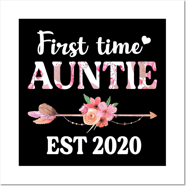 Promoted to Auntie Est 2020 Wall Art by Manonee